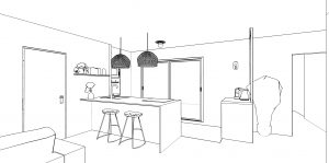 Décoratrice et designer d'intérieur à Toulouse_conception d'une cuisine ouverte